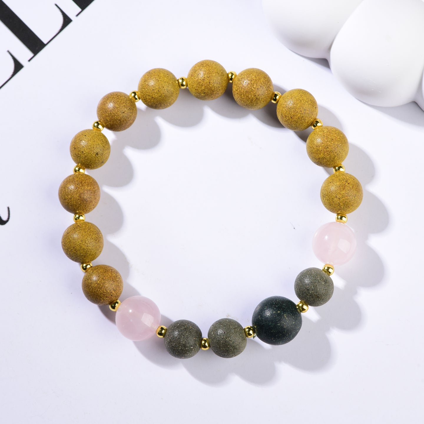 Earth & Rose Energy Balance Bead Bracelet