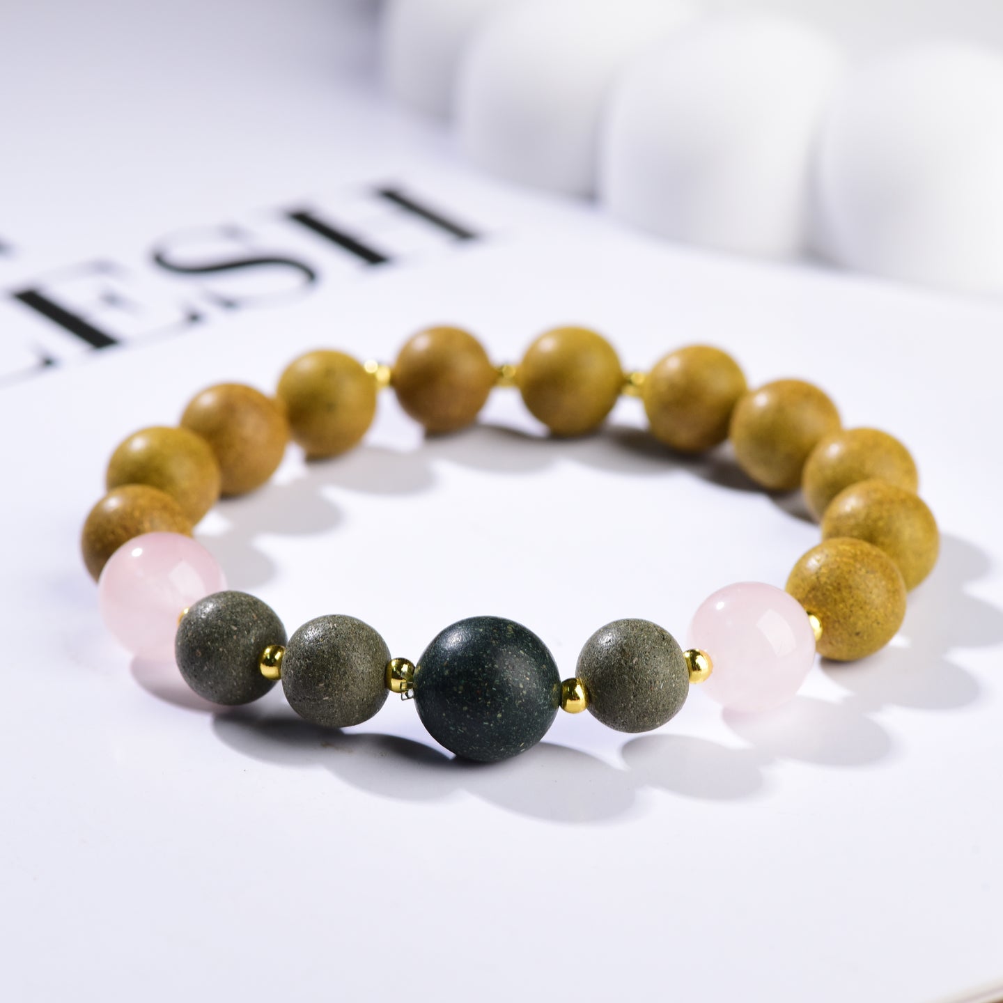 Earth & Rose Energy Balance Bead Bracelet