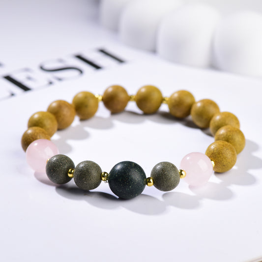 Earth & Rose Energy Balance Bead Bracelet